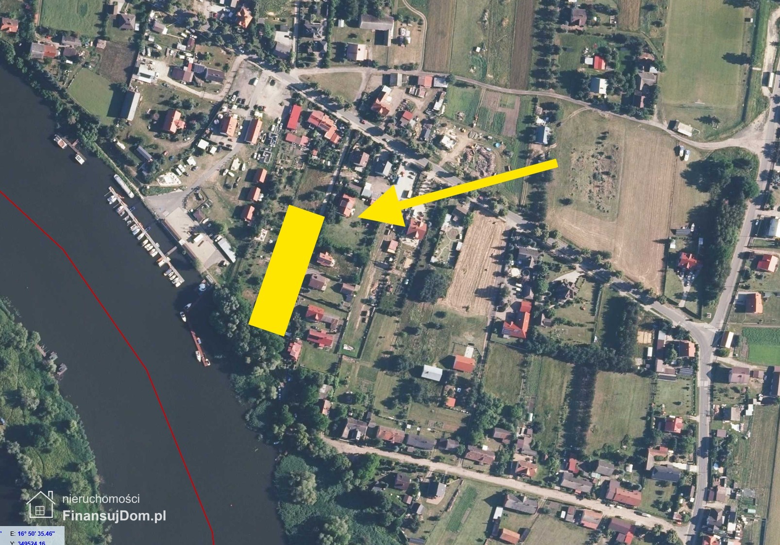 Działka budowlana przy rzece – Uraz, 15 km od Wrocławia
